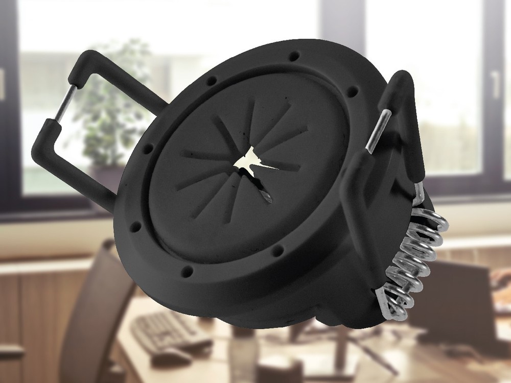 1.5" Cable Pass Through Port Spring Lock - Black- Construct Pro Speedy’Z