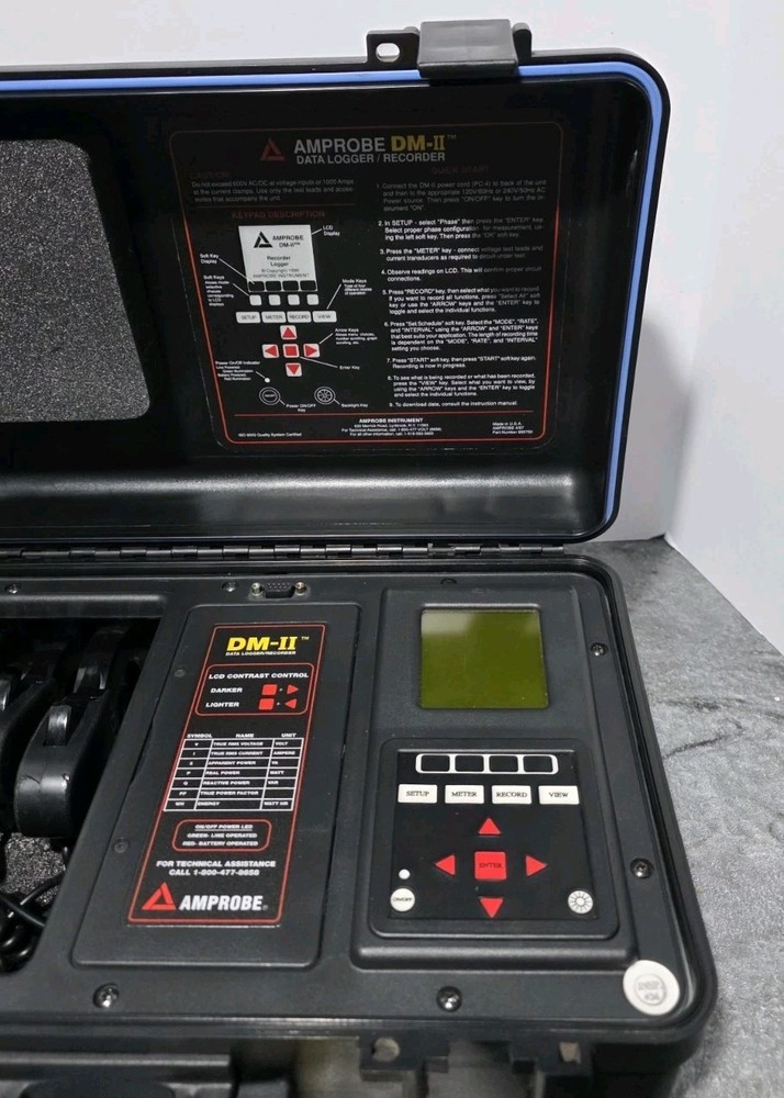 AMPROBE DM-II DATA LOGGER RECORDER Tested ,Working