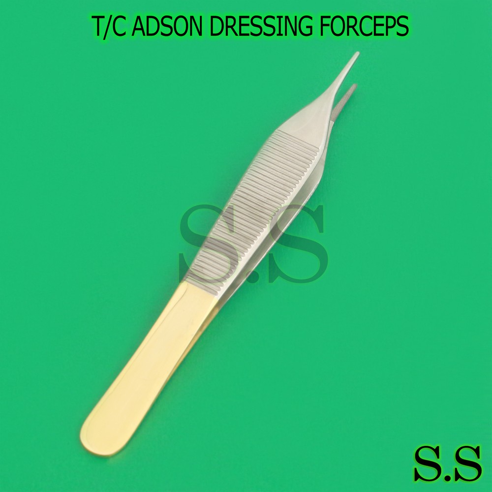 T/C Adson Dressing Forceps 4.75" Serrated
