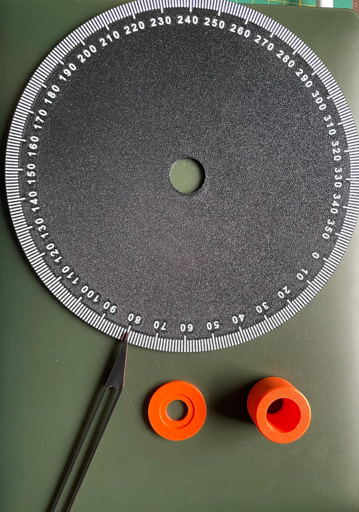 Universal Engine Degree Wheel for Timing or Porting 2 or 4 Stroke with Pointer