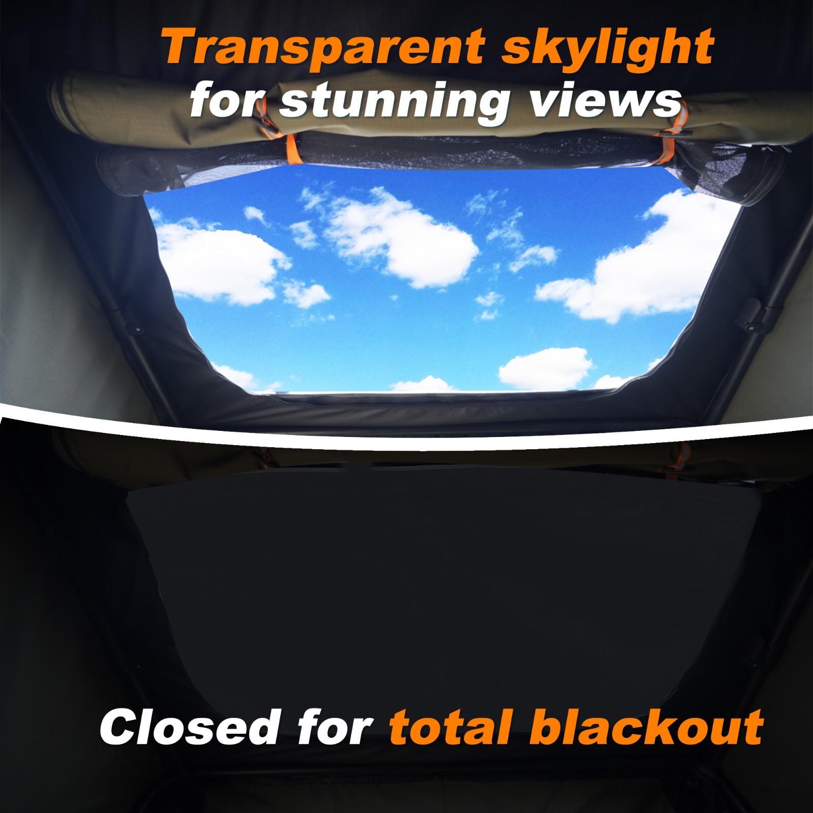 Naturnest Roof Top Tent Hardshell Pop-up Rooftop Tent Outdoor Camping Tent