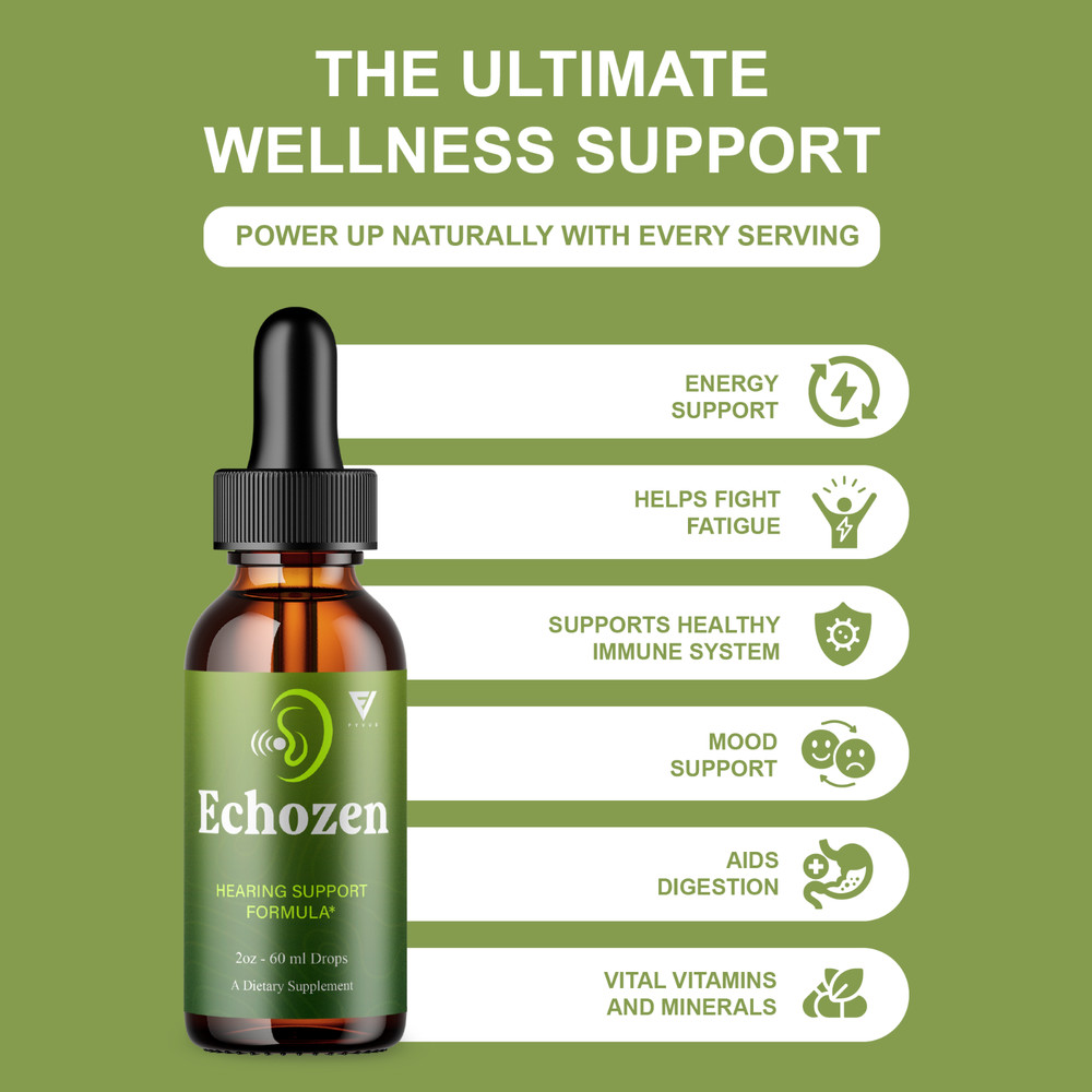 (3 Pack) EchoZen Drops, EchoZen Tinnitus Support Liquid Supplement (6oz)