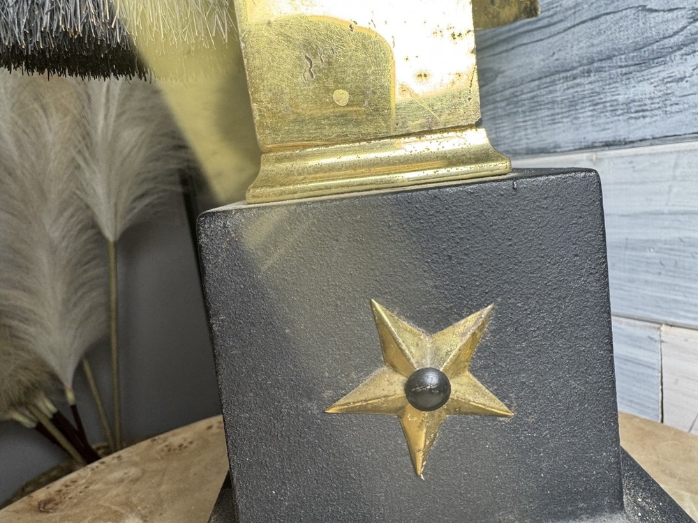 Vintage Brass American Eagle Fireplace Tools