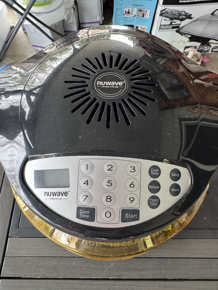 NuWave Pro Plus Infrared Oven Black/Yellow Digital Timer Temperature Control