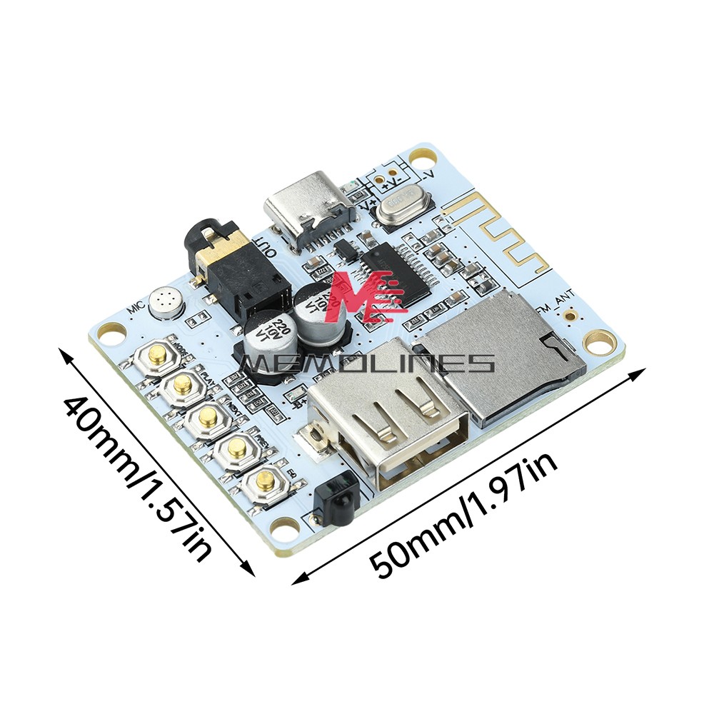 Bluetooth 5.4 Audio Receiver Board mp3 Lossless Decoder Decoding Module Type C