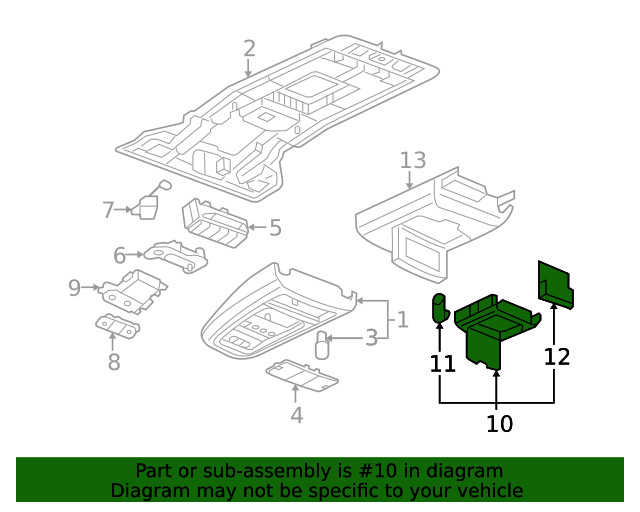 Genuine GM Compartment 15790428