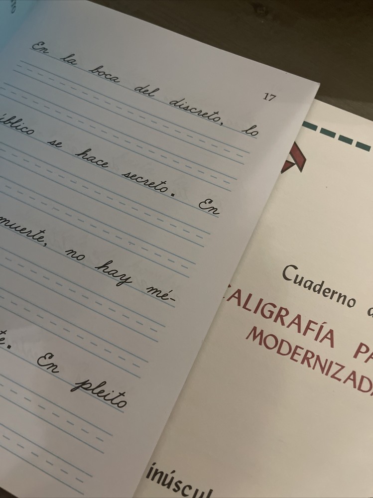 Calligraphy Activities Workbook in Spanish