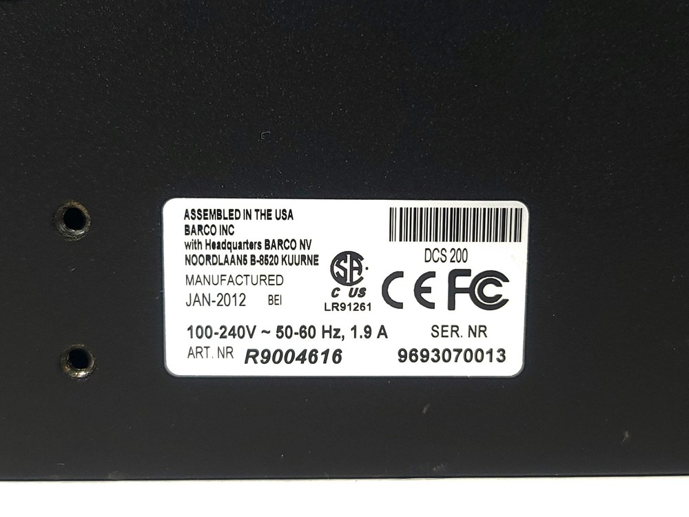 Barco DCS-200 Dual-Channel Presentation Switcher (C1948-36)