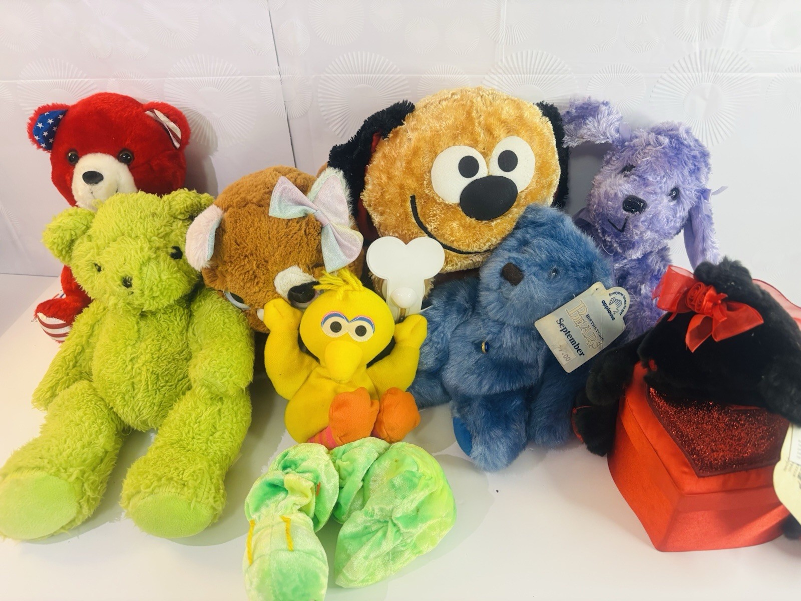 Boyds Bears Sesame Street Plush Toys Mixed Lot Teddy Bears Dog Bird 2000