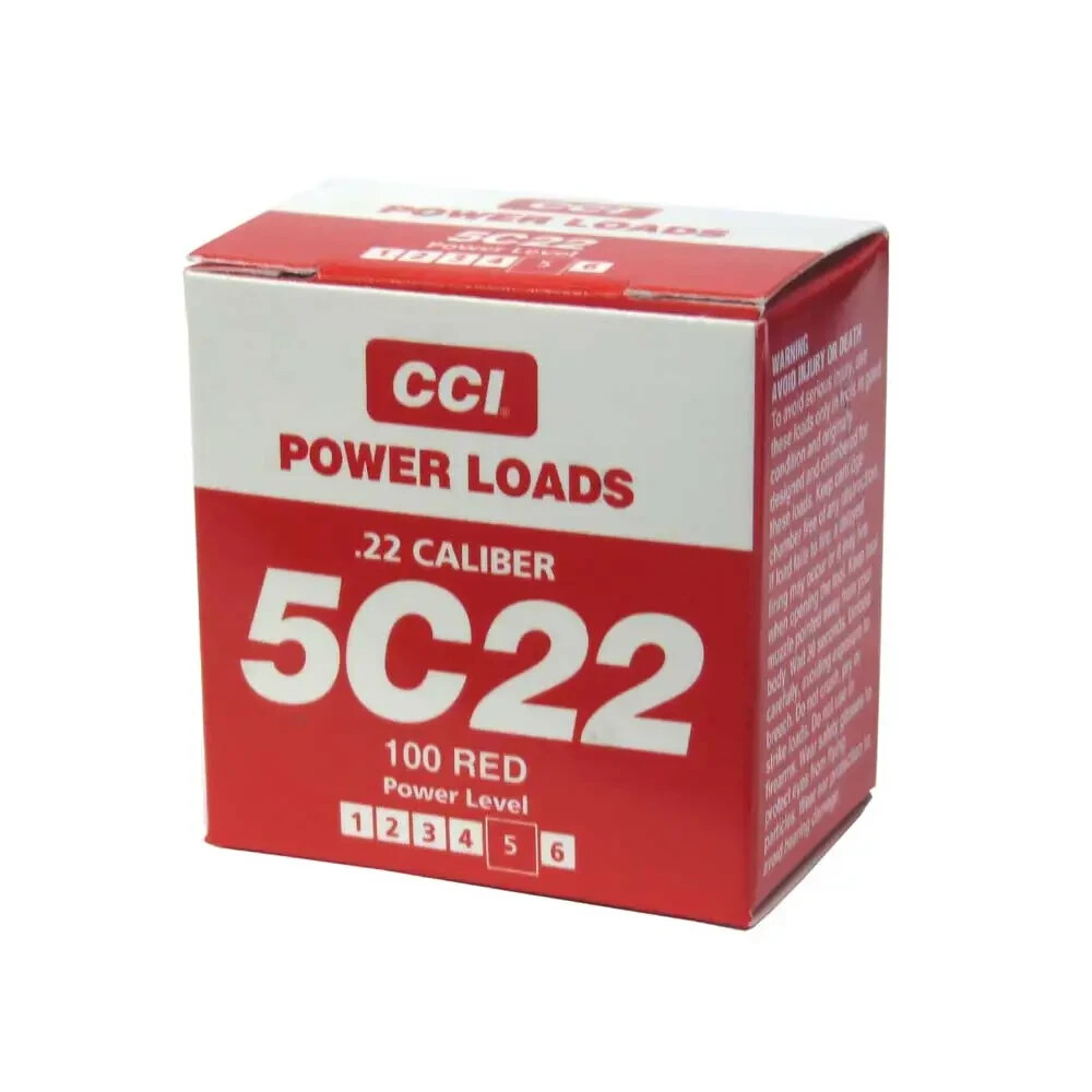 DT Systems .22 Caliber 5C22 Blank Power Loads 100 Red 80-100 Yards 88118