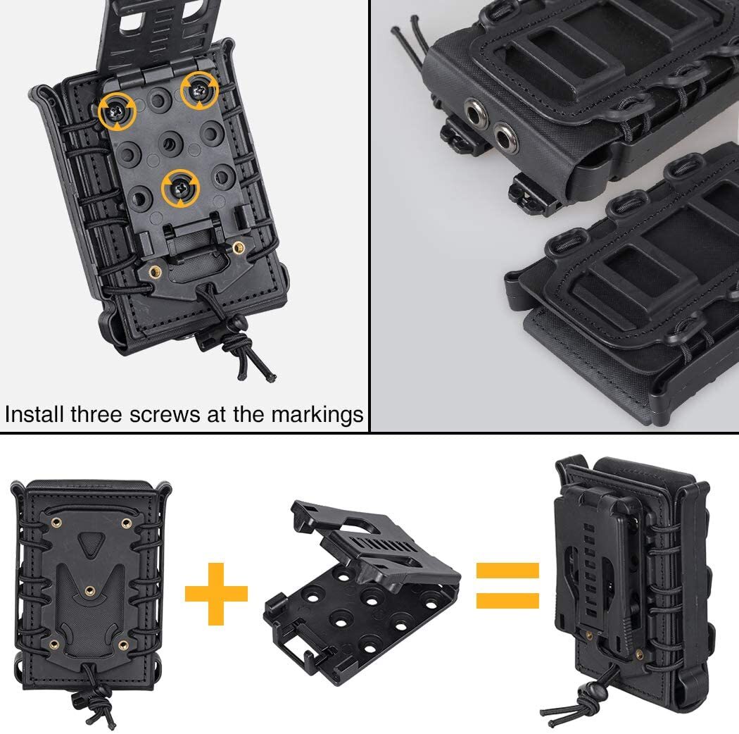 Tactical 5-Pack Tek Lok Belt Clips for Mag/Knife Pouch