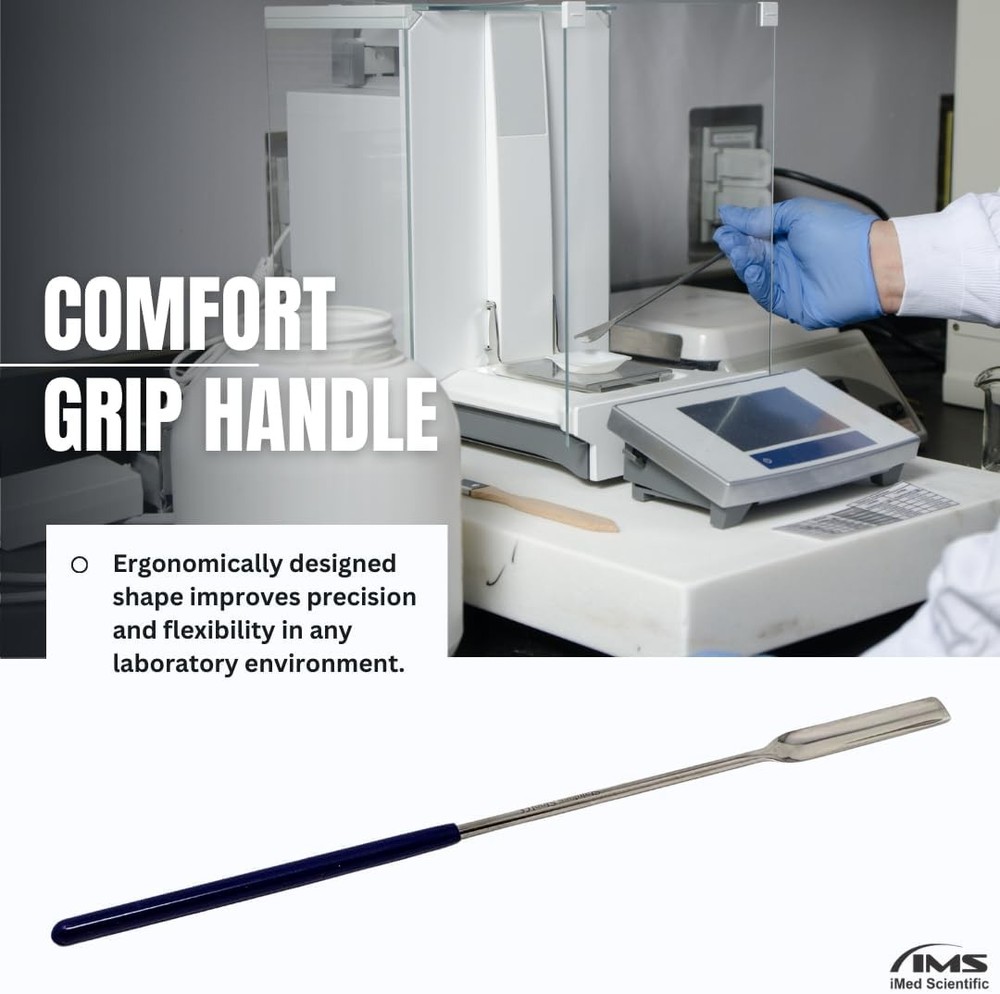 Multipurpose Micro Lab Scoop Half Rounded 9-inch Spoon Spatula Sampler