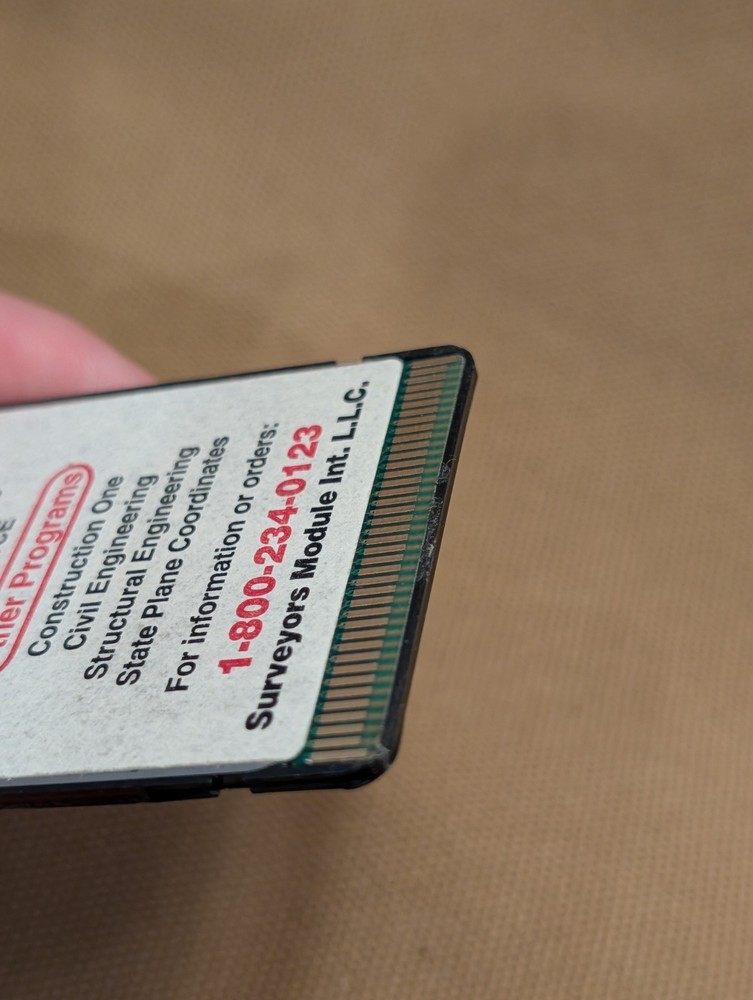 SMI HP 48GX Structural Engineering Program Card SEPC