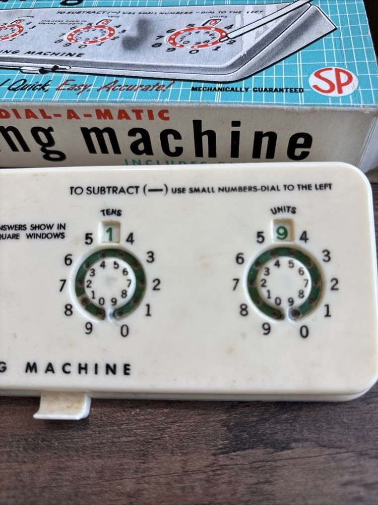 VTG Sterling Dial-A-Matic “add- It” Mechanical Adding Machine #567 Missing Pick
