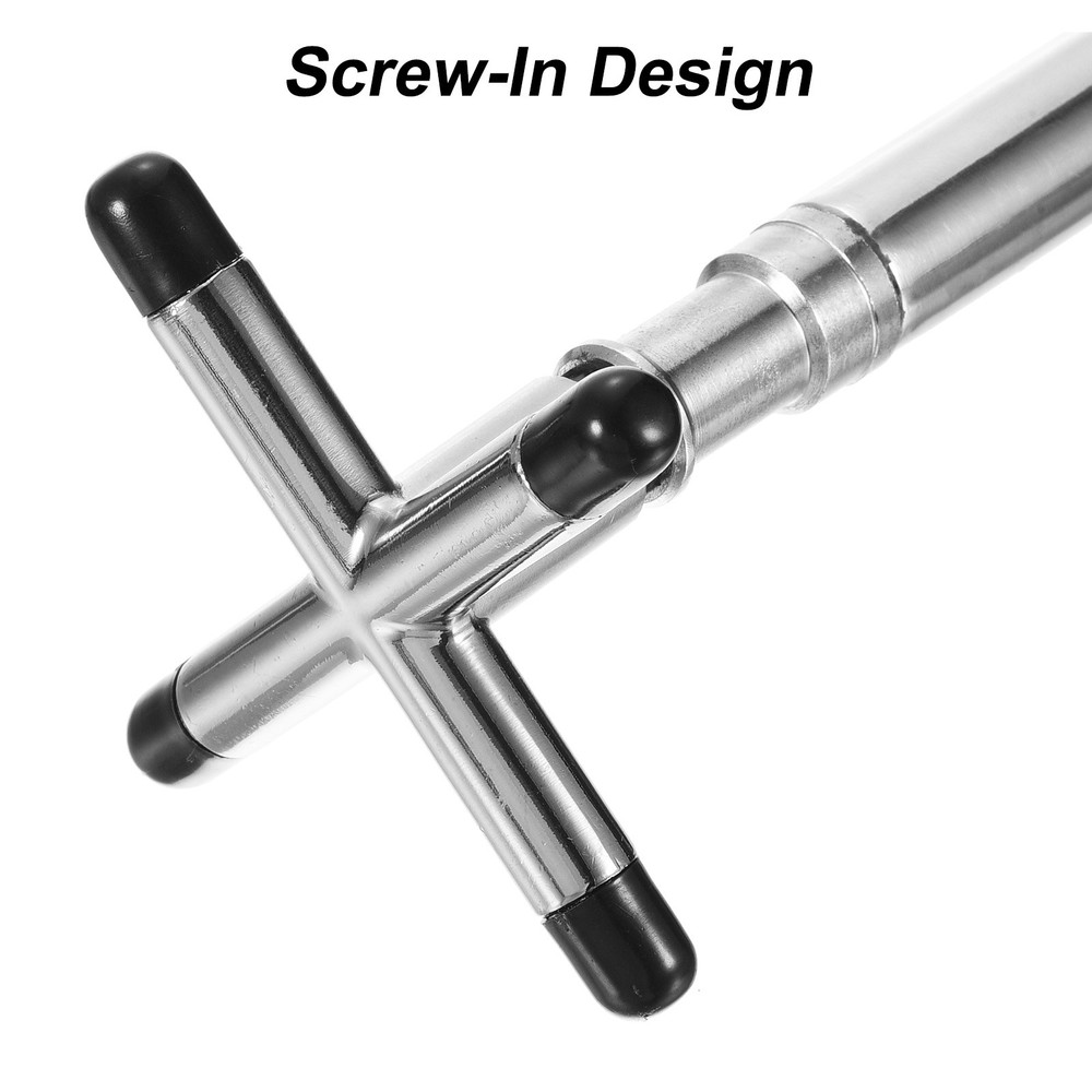 Billiards Bridge Head,2pcs Cross with Rubber Sleeves,Silver Tone