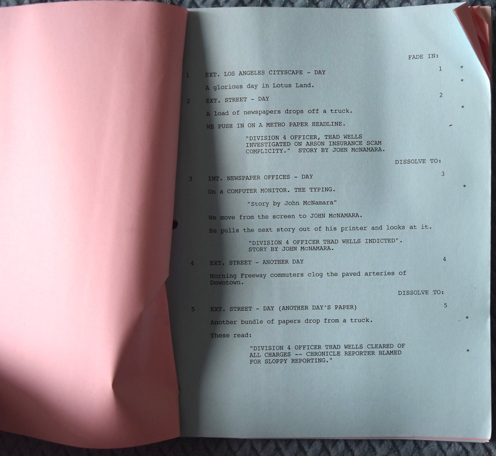 1999 "Newsbreak" Original Script Screenplay Final Draft