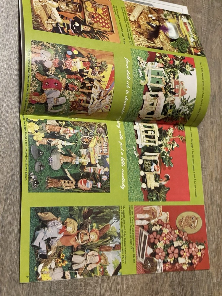Creating With Corncobs Farm Toy Projects Instruction Pattern Design Booklet 1973
