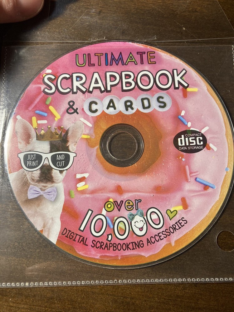 Ultimate Scrapbook & Cards PC CD ROM Instructional Software ~ Over 10k Designs