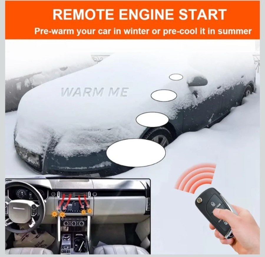 Banvie Car Remote Start System w/Keyless Entry & Push-Button Start NWB