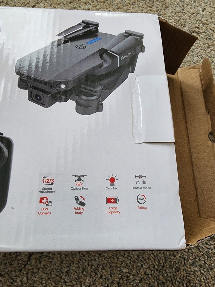 E88 Screen Foldable Drone new In Open Box