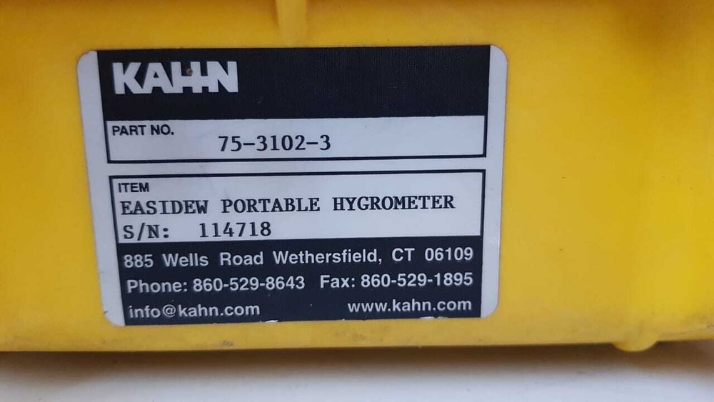 KAHN EASIDEW Portable Hygrometer 75-3102-3