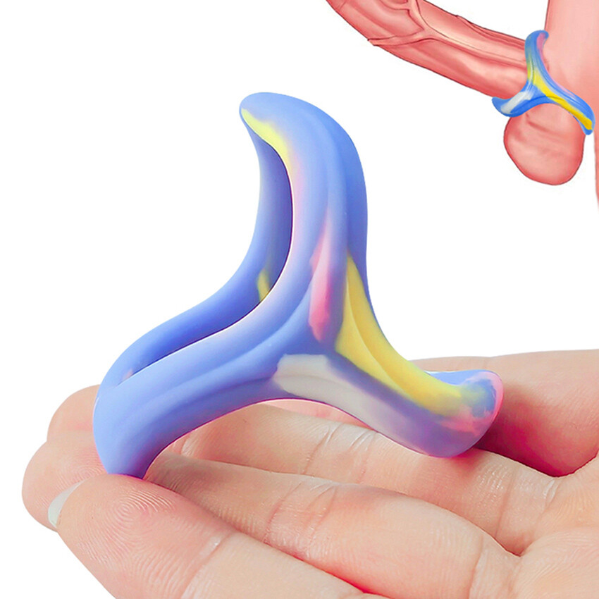 Reusable Ball-Scrotum-Stretcher-Ring-Penis Enhancer Delay Ejaculation for Men