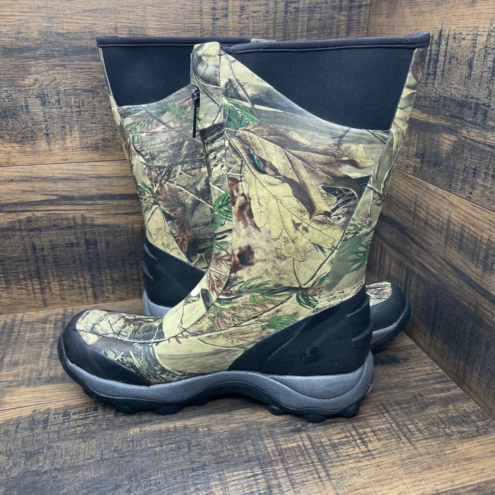 Ranger Camo Hunting Boots Men's 10 Green Waterproof Zipper