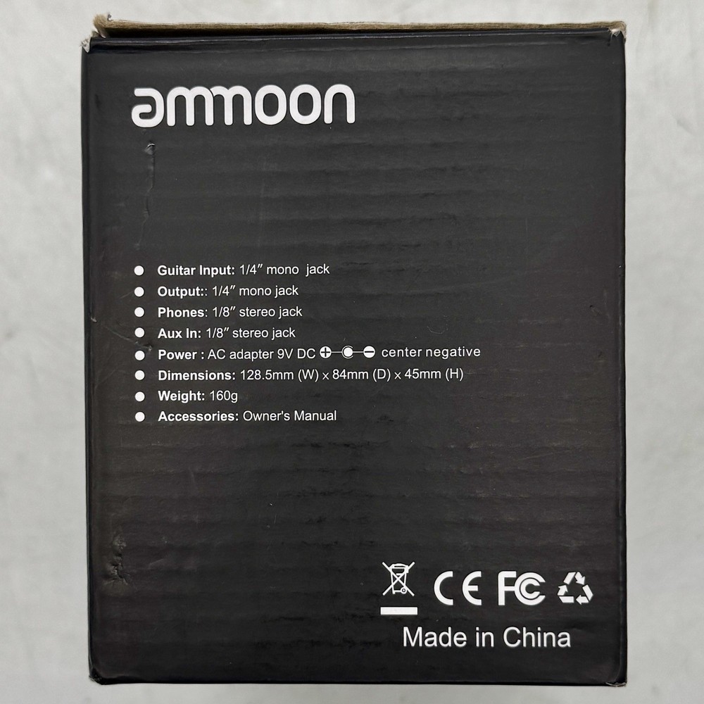 ammoon PockRock Guitar Effect Pedal Processor 15 Effect Types 40 Drum Patterns
