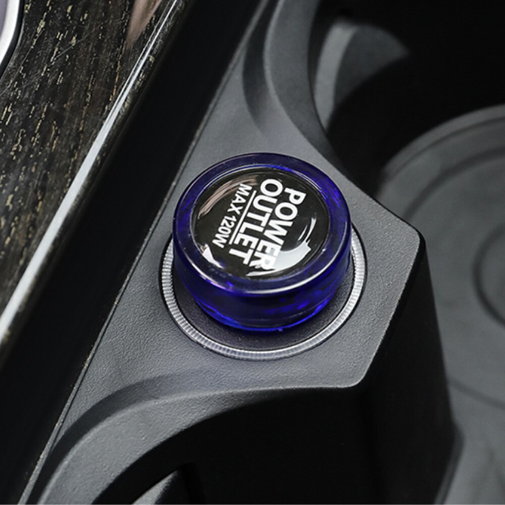 Car Interior Cigarette Lighter Cover Power Outlet Button Socket Plug Cap Cover