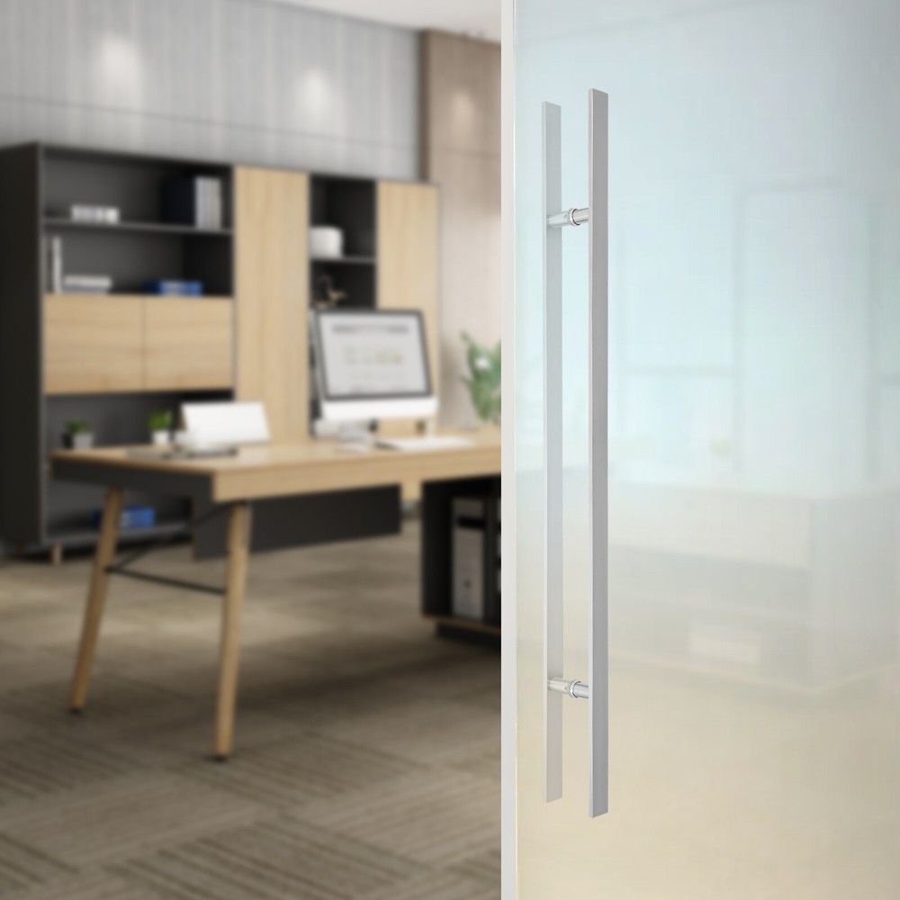 Pull Push Sliding Barn Door Handle Double Sided Stainless Steel Door Handle