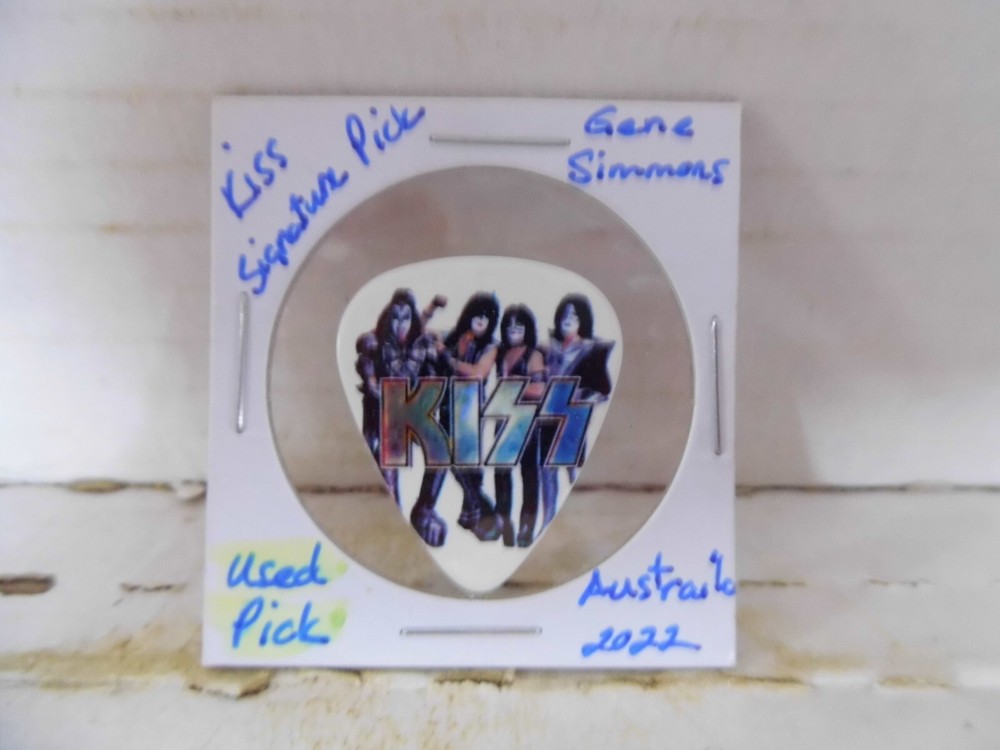 KISS "GENE SIMMONS" 2022 GUITAR PICK~READ DESCRIPTION #13~13