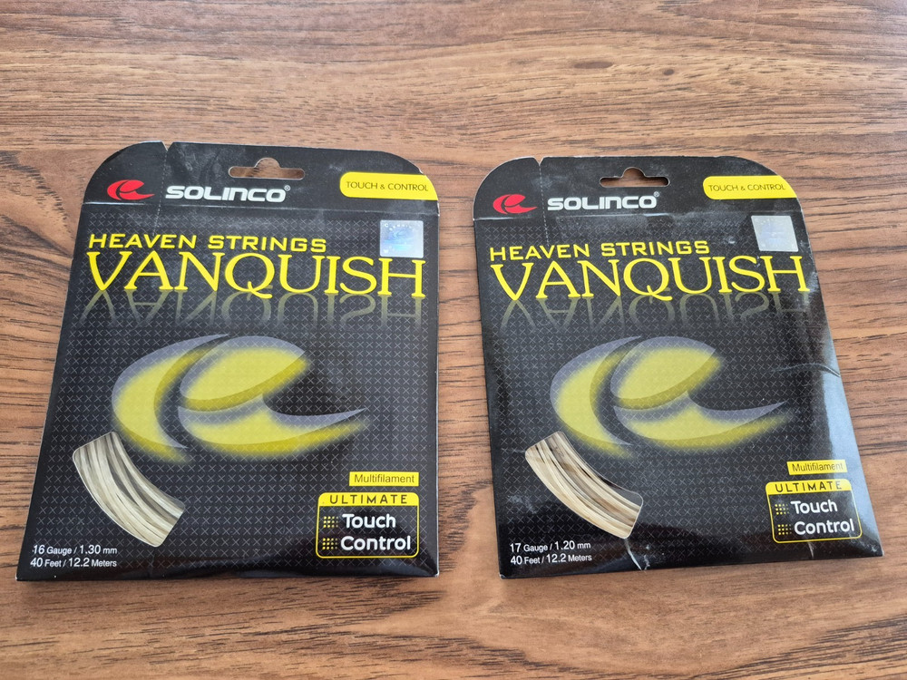 2 sets Solinco Vanquish Tennis String 40ft (12.2m)