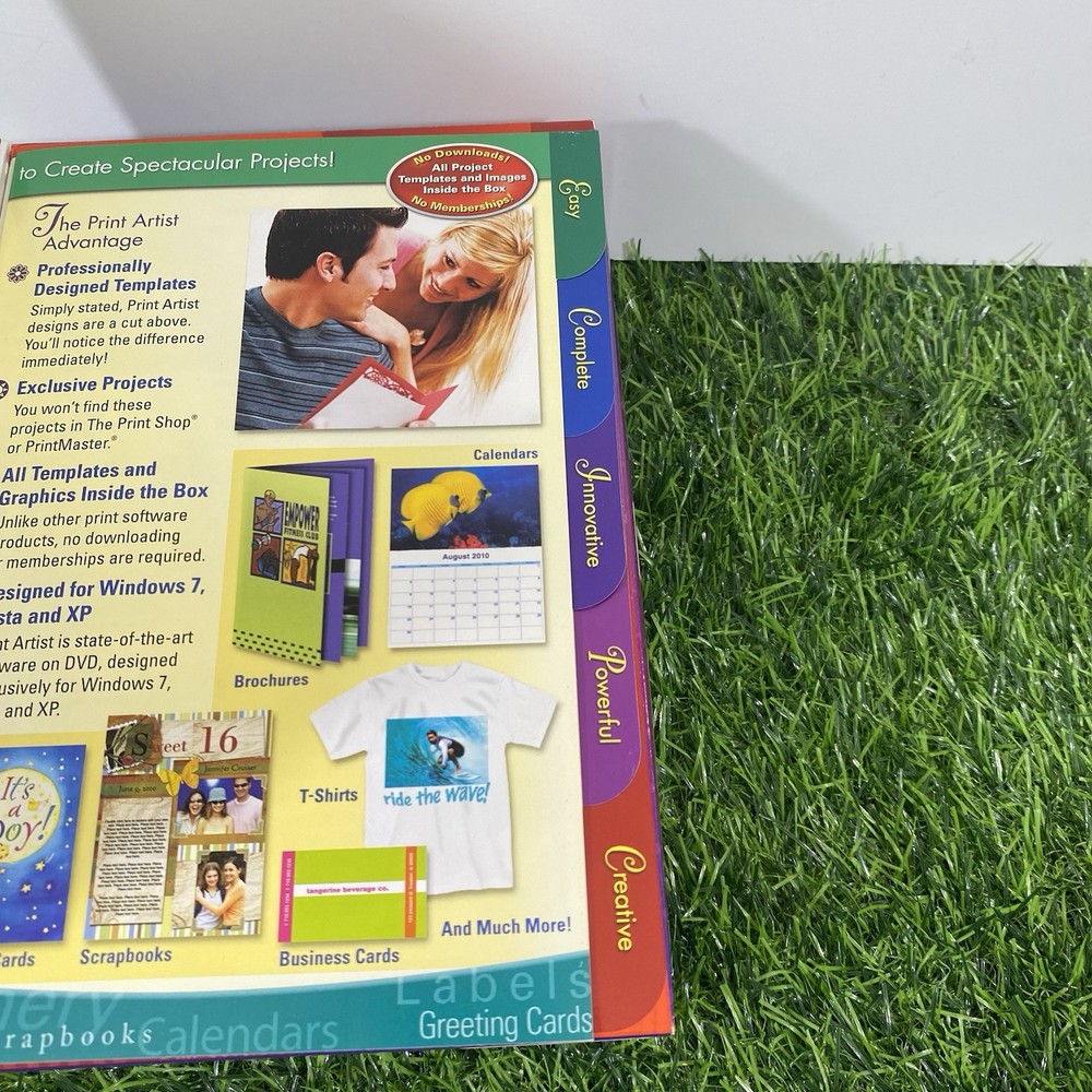 Nova Print Artist Platinum Version 23 Graphic Software Windows 7 Vista, XP