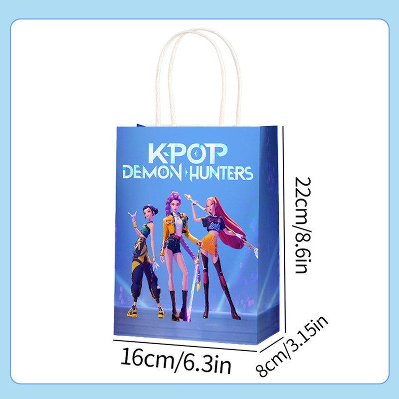 Demon Hunter Party Favors Gift Bags KPOP Birthday Decoration Loot Bags Food Set