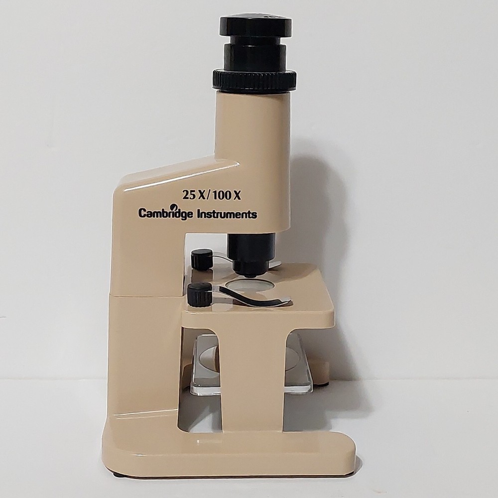 Cambridge Instruments Vintage 25X-100X Student Microscope 1989