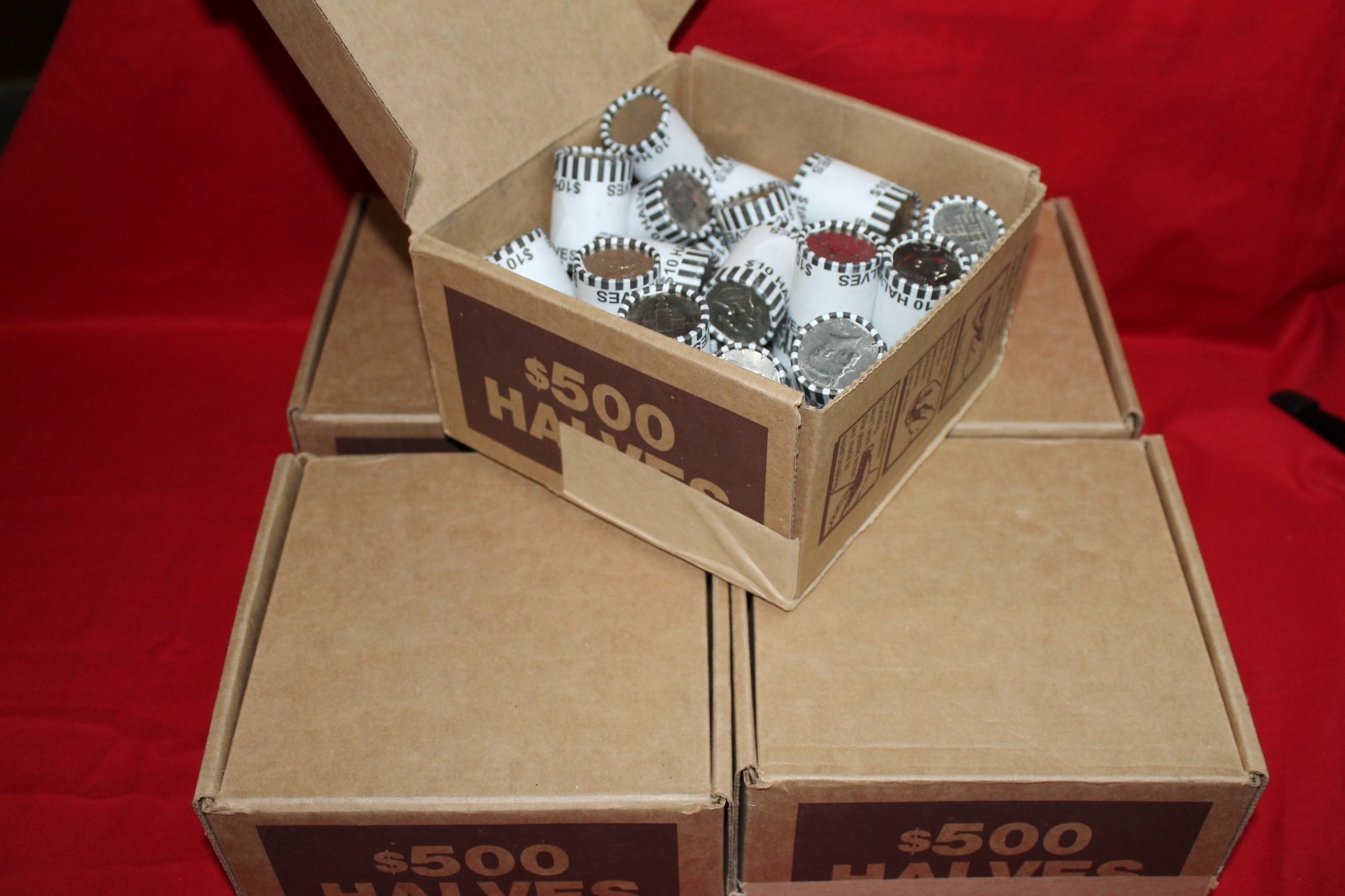 LOOK! CHEAPEST PRICE ON EBAY KENNEDY HALF DOLLAR BANK ROLL SEALED AND UNSEARCHED