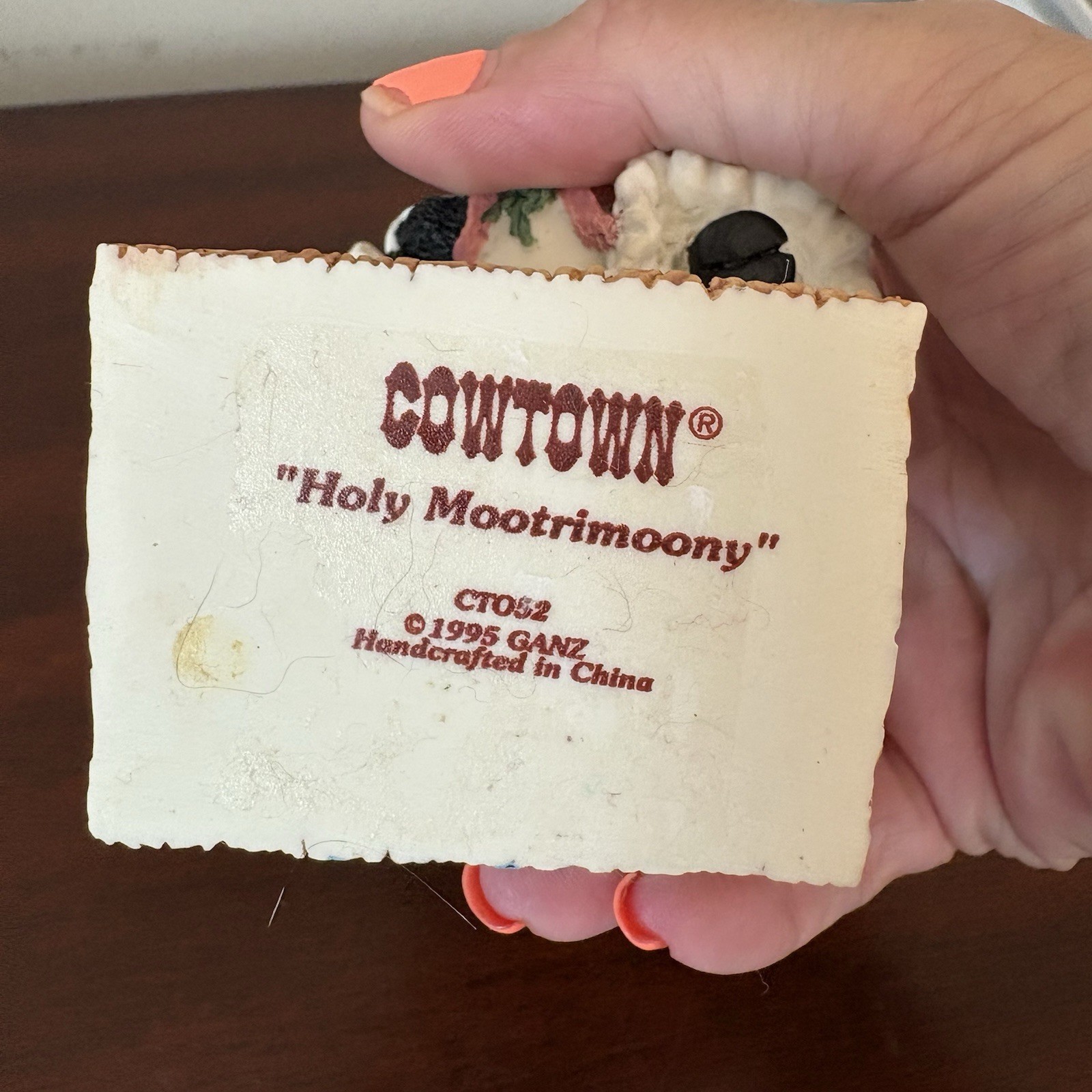 Ganz 1995 Mootrimoony Cowtown Collection Figurine- Cows Marriage