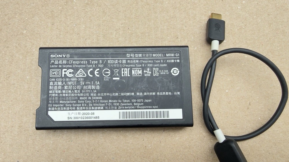 Sony MRW-G1 CFexpress Type B/XQD Memory Card Reader