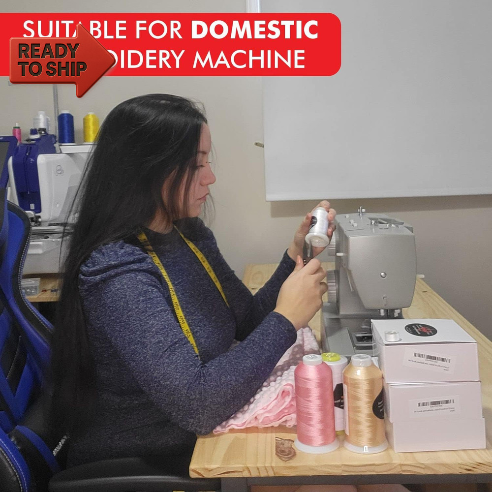 Super B Polyester Embroidery Thread, 40Wt Large Spool 5000M, Embroidery Thread