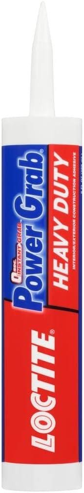 Loctite Power Grab Heavy Duty, White Construction Adhesive, 9 fl oz Cartridge