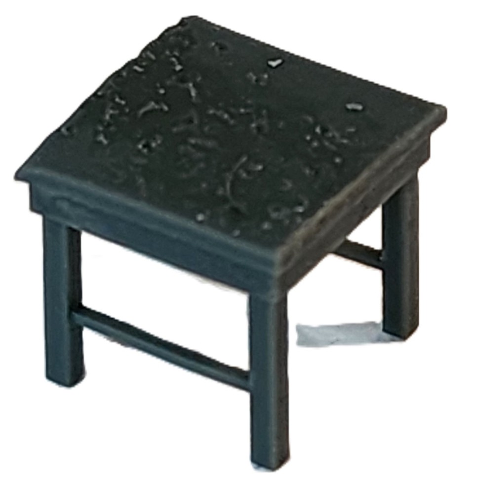 1/64 3D Printed Square Shop Table