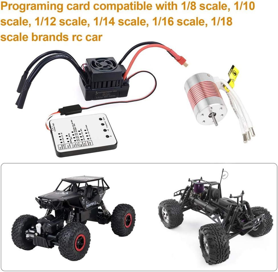 Surpass Hobby Programming Card RC Car Electronic Speed Controller Programmer LED