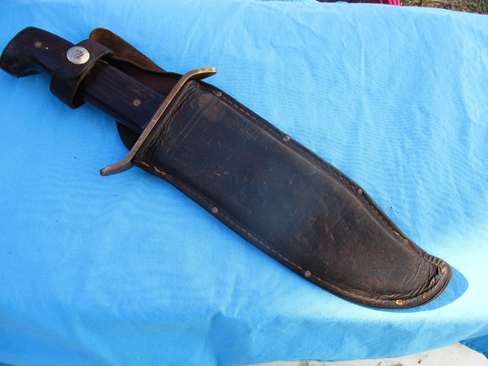 Vintage Western Bowie Knife 1960s Vietnam Era Old Used (Not Marked W49)