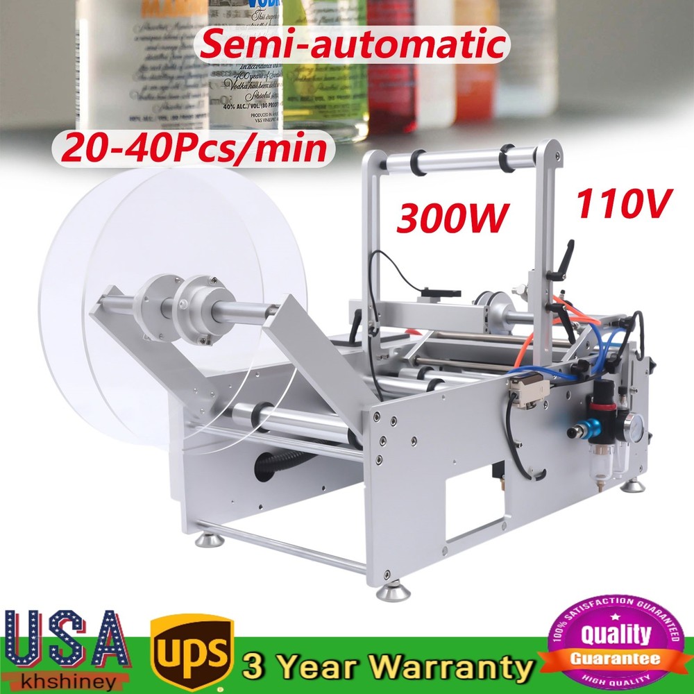 LT-190 Desktop Automatic Round Bottle High Speed Labeling Machine 110V