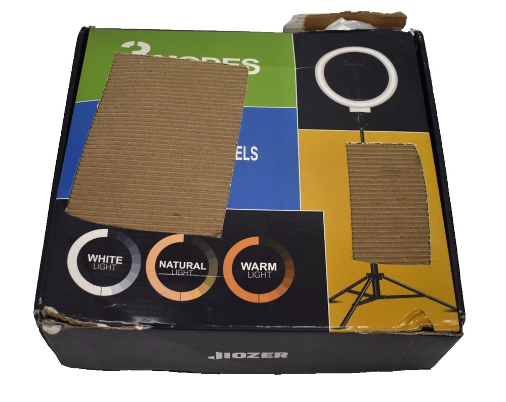 Jiozer Ring Light w Stand Tripod Self Adjustable Makeup Photography 10" Dia