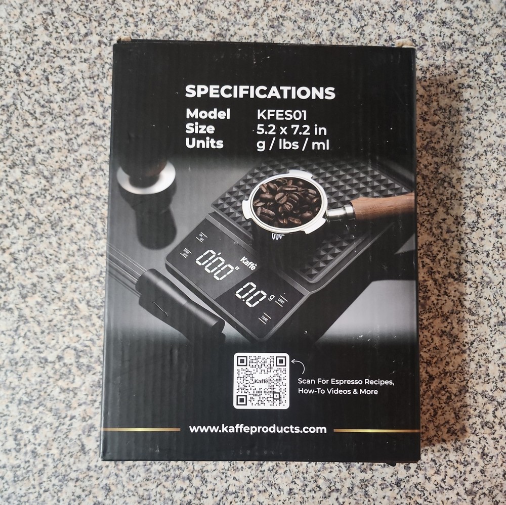KAFFE Espresso MEASURING SCALE w/ TIMER Model KFES01
