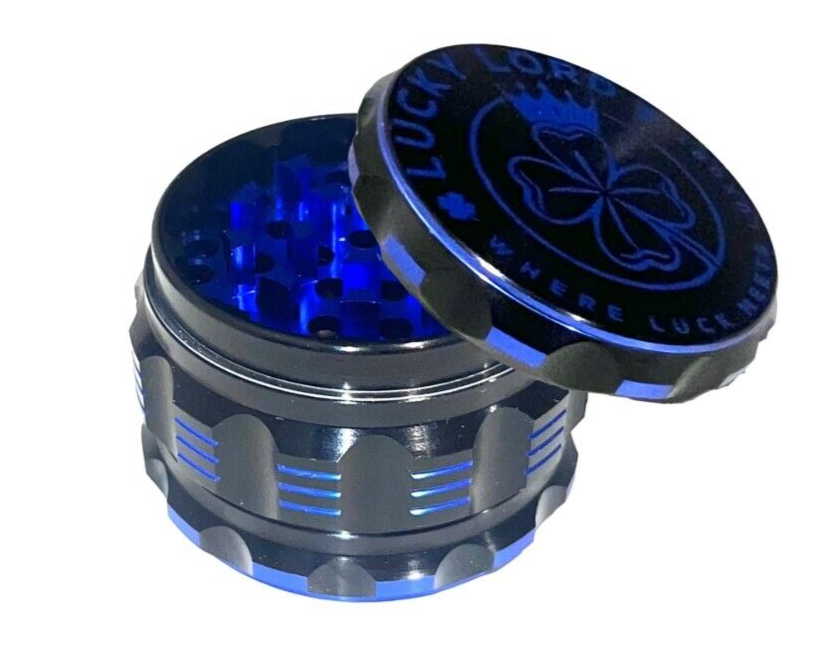 Lucky Lord Spice Herb Tobacco Grinder 2.5 Inch 4 Piece Crusher Aluminum Grinder