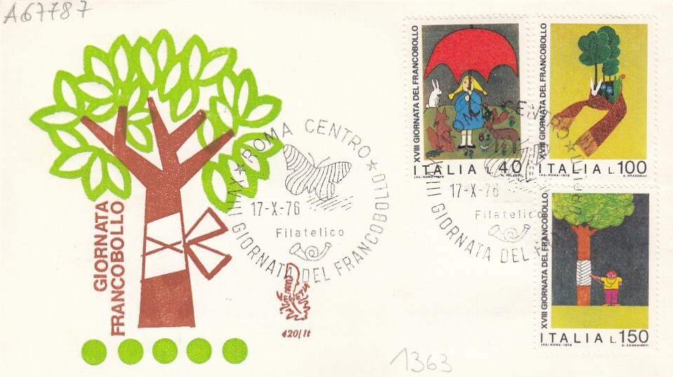17/10/1976-1 FDC FIRST DAY "18^ STAMP DAY" (L1363)