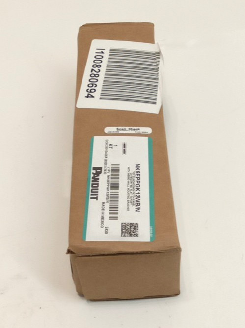 Panduit NK5EPPGK12WB/N Punchdown Patch Panel Cat 5E Flat 12 Port w/Mount Bracket
