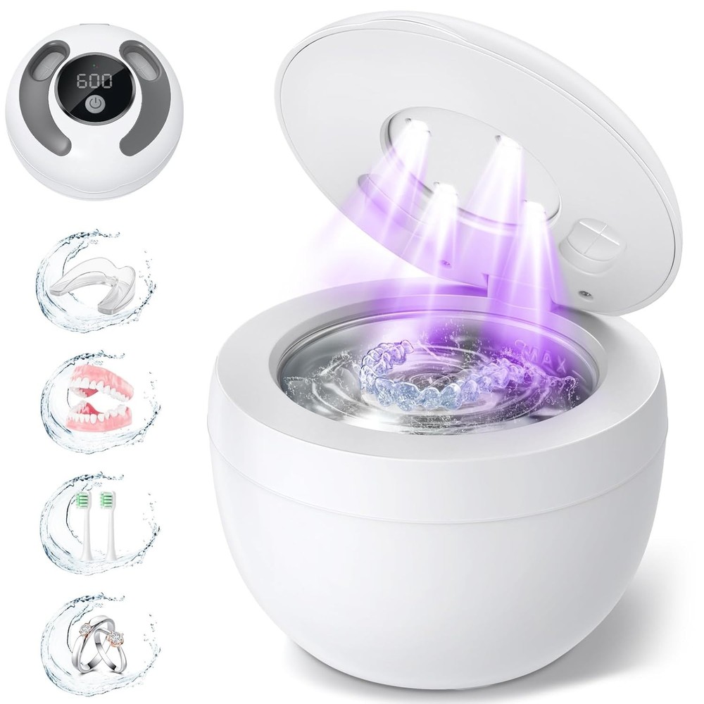 UV Dental Cleaner with Digital Timer: 4 Cleaning Modes